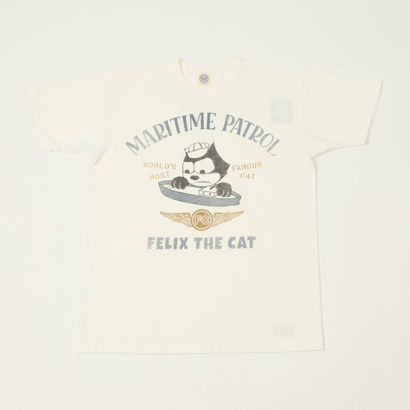 TOYS McCOY Felix The Cat 'Maritime Partrol' T-Shirt - Off White