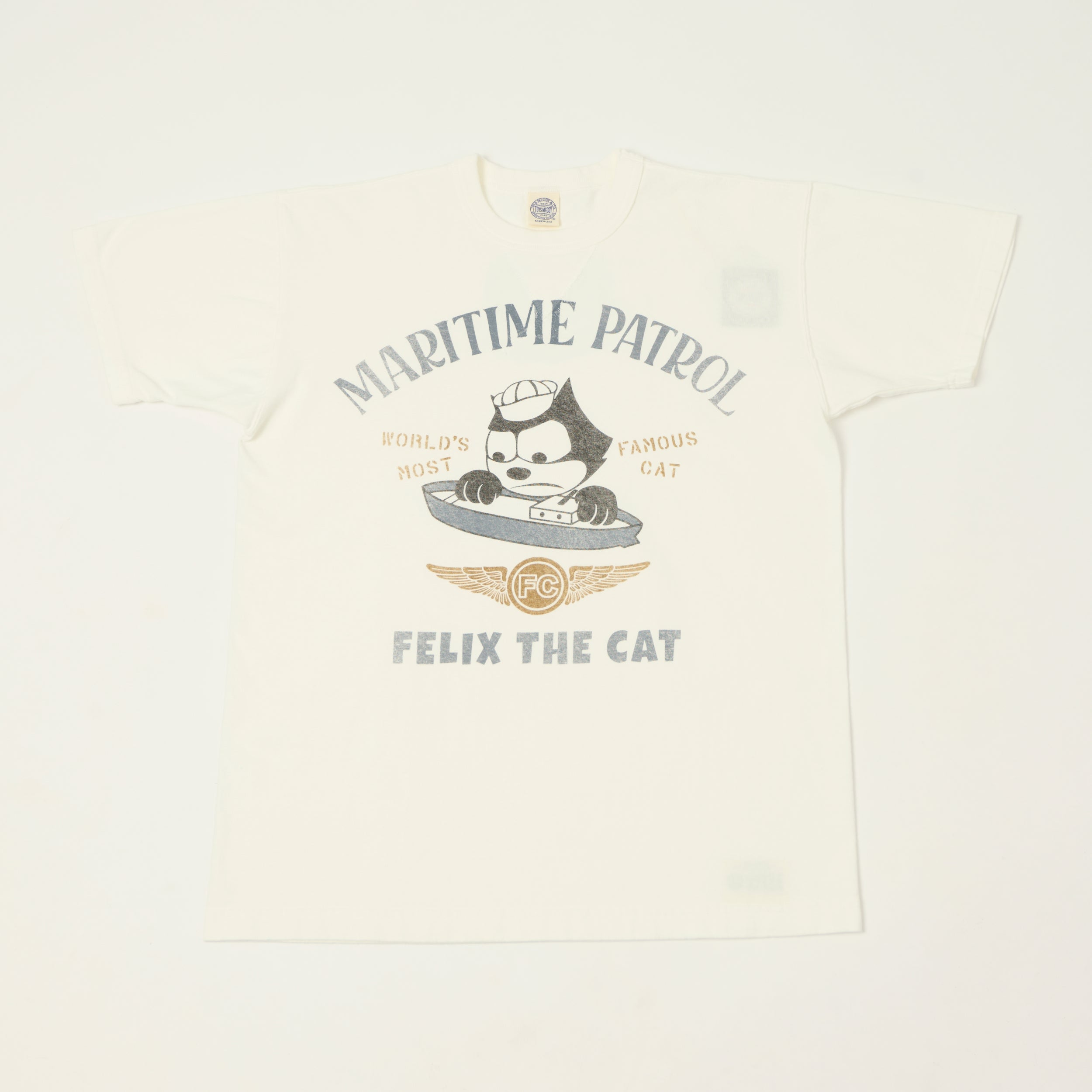 TOYS McCOY Felix The Cat 'Maritime Partrol' T-Shirt - Off White