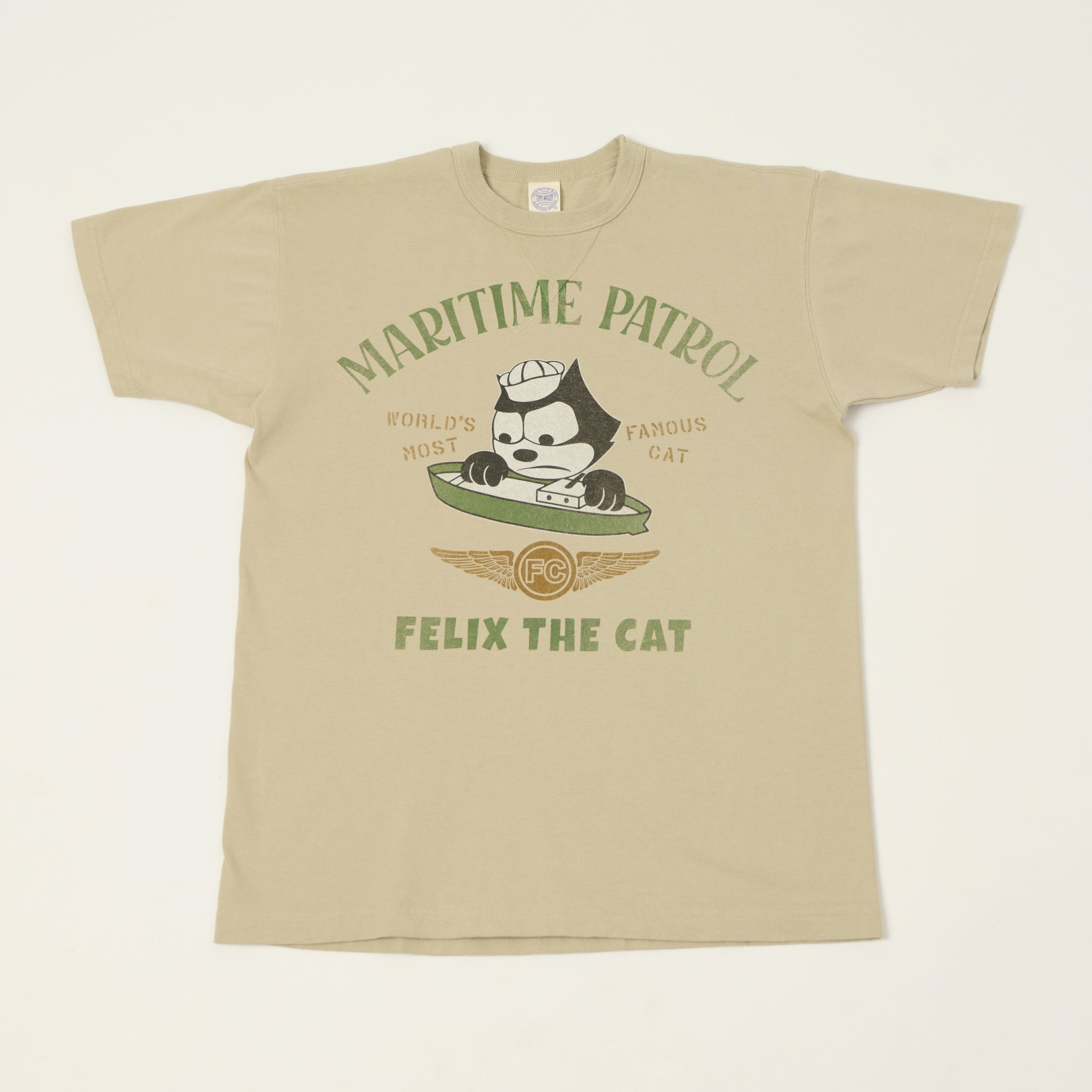 TOYS McCOY Felix The Cat 'Maritime Partrol' T-Shirt - Sand