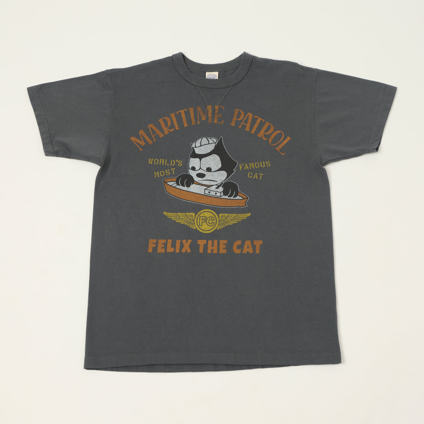 TOYS McCOY Felix The Cat 'Maritime Partrol' T-Shirt - Black
