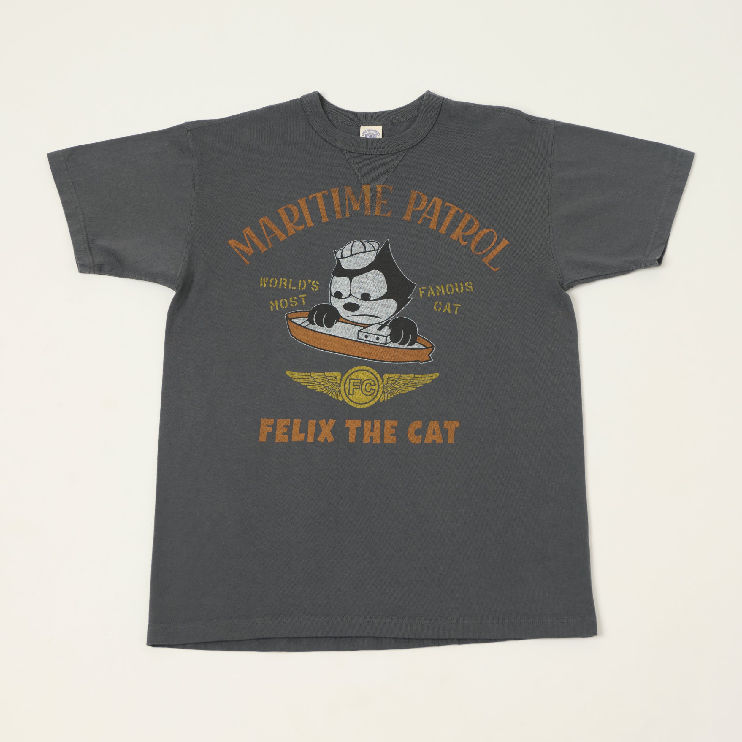 TOYS McCOY Felix The Cat 'Maritime Partrol' T-Shirt - Black