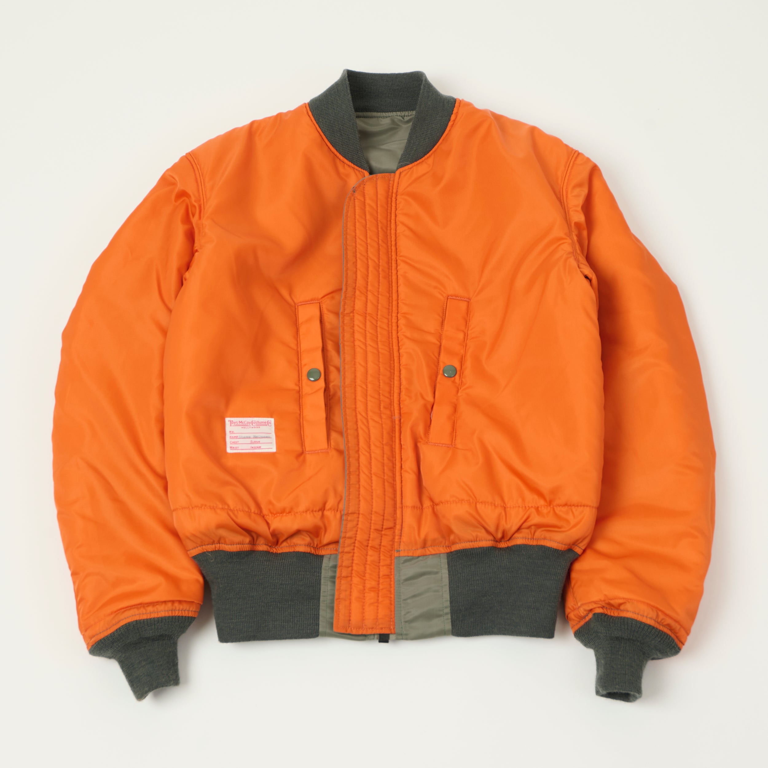 TOYS McCOY Steve Mcqueen Reversible MA-1 Flight Jacket - Sage Green