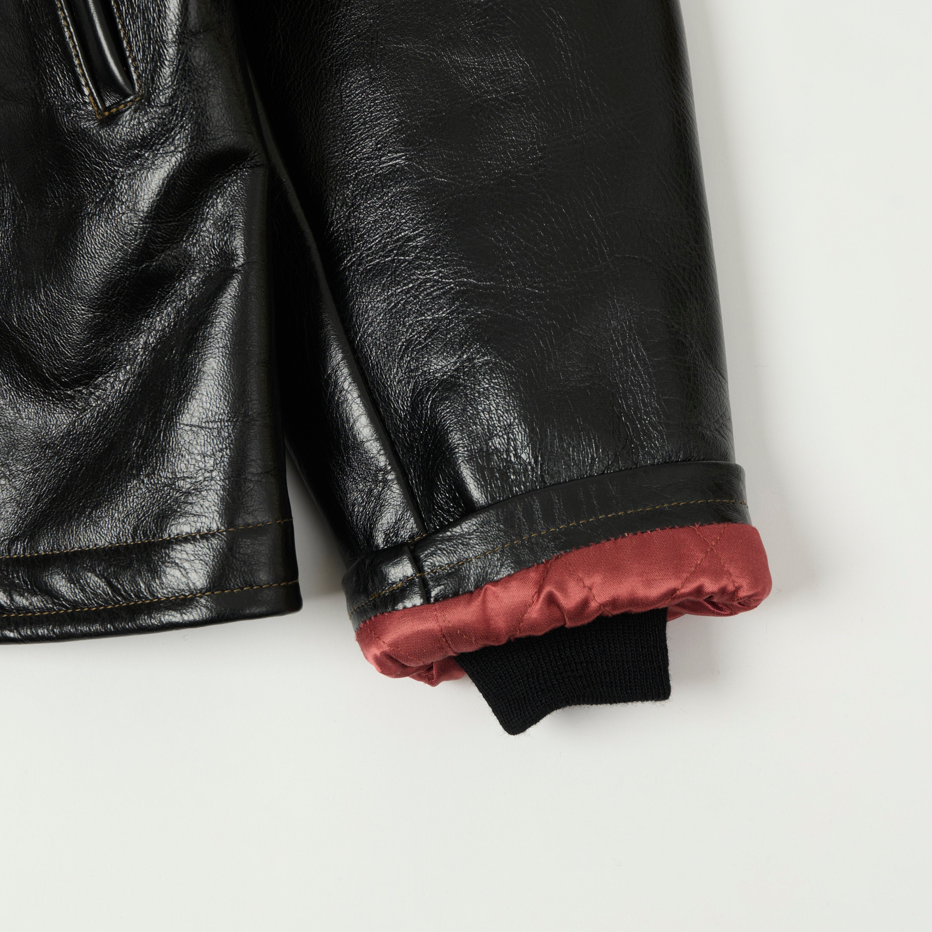 TOYS McCOY U.S. Navy N-1 Horsehide Leather Deck Jacket - Black