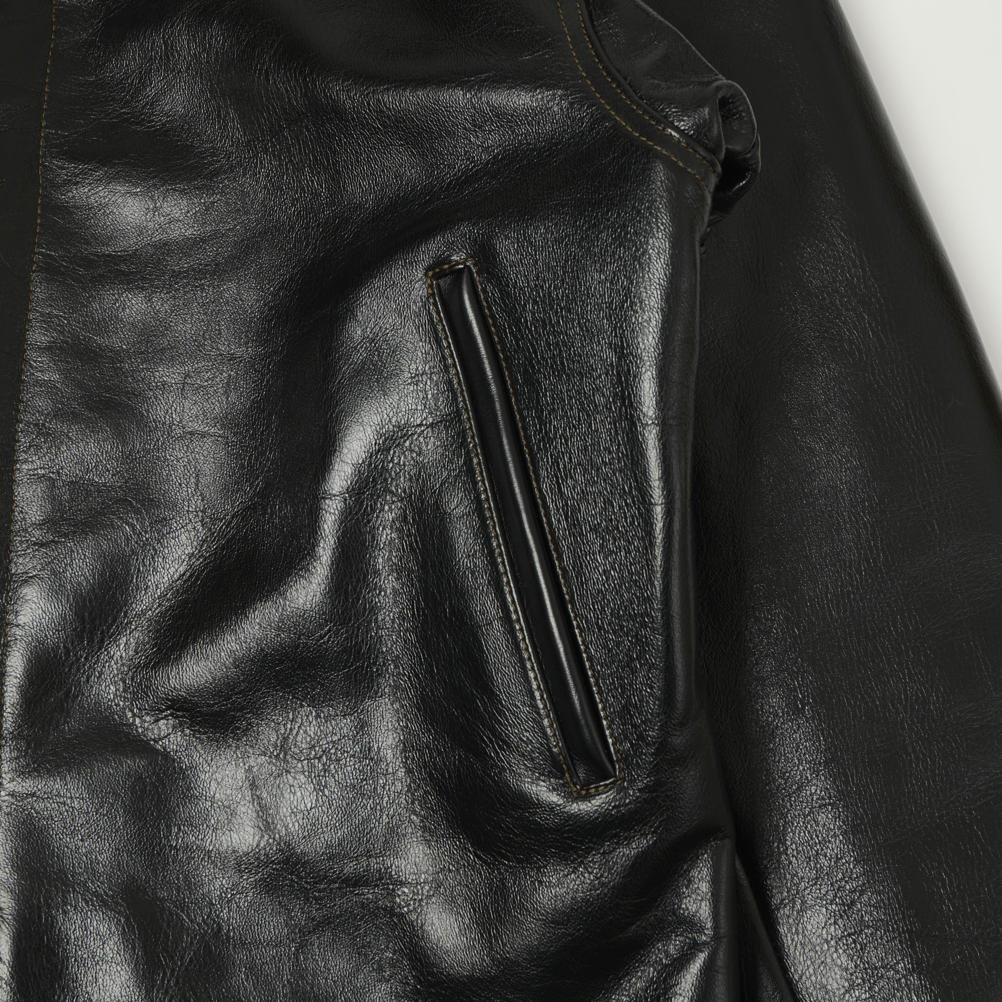 TOYS McCOY U.S. Navy N-1 Horsehide Leather Deck Jacket - Black