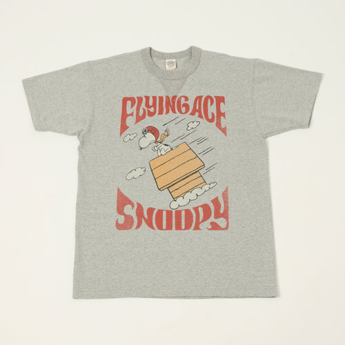 TOYS McCOY Peanuts 'Flying Ace Snoopy' T-Shirt - Grey Melange