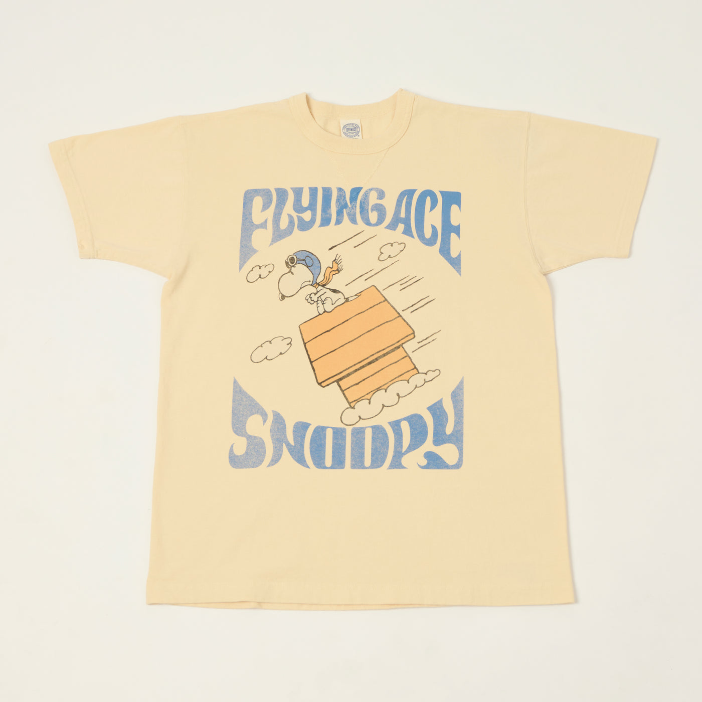 TOYS McCOY Peanuts 'Flying Ace Snoopy' T-Shirt - Natural
