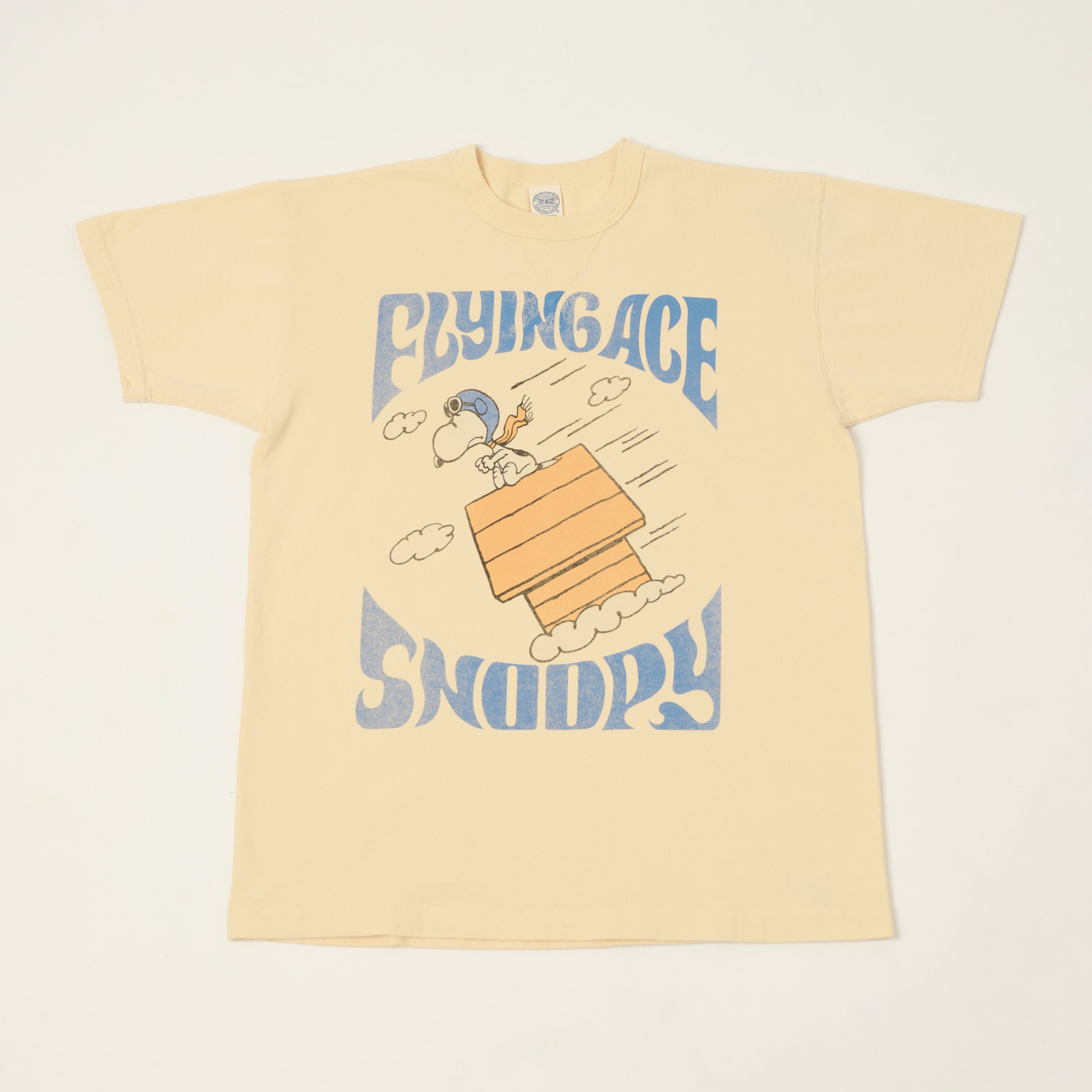 TOYS McCOY Peanuts 'Flying Ace Snoopy' T-Shirt - Natural