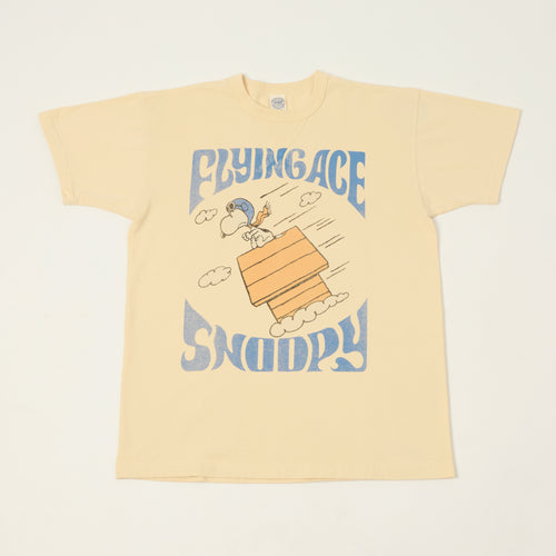 TOYS McCOY Peanuts 'Flying Ace Snoopy' T-Shirt - Natural