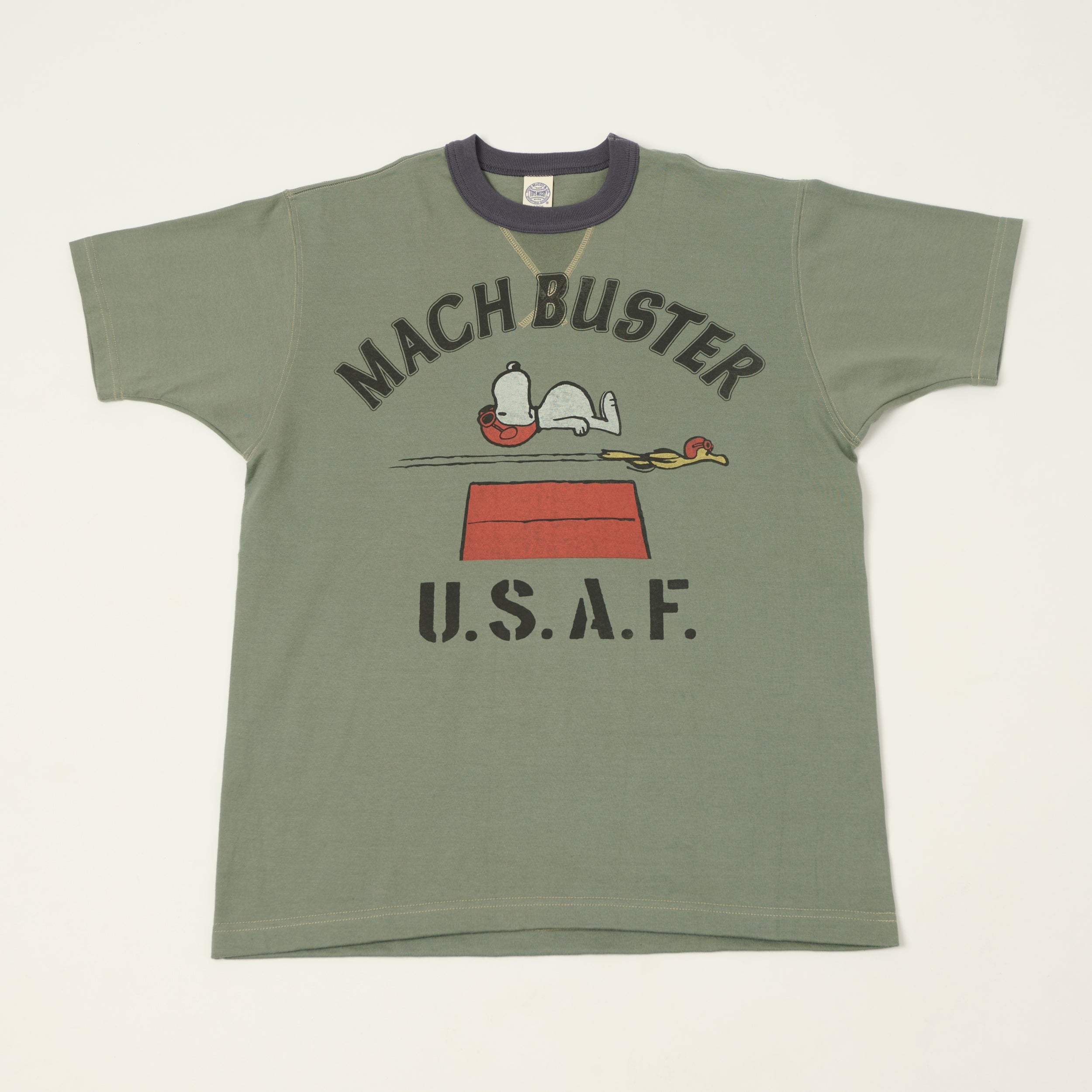 TOYS McCOY Peanuts 'Mach Buster' T-Shirt - Green