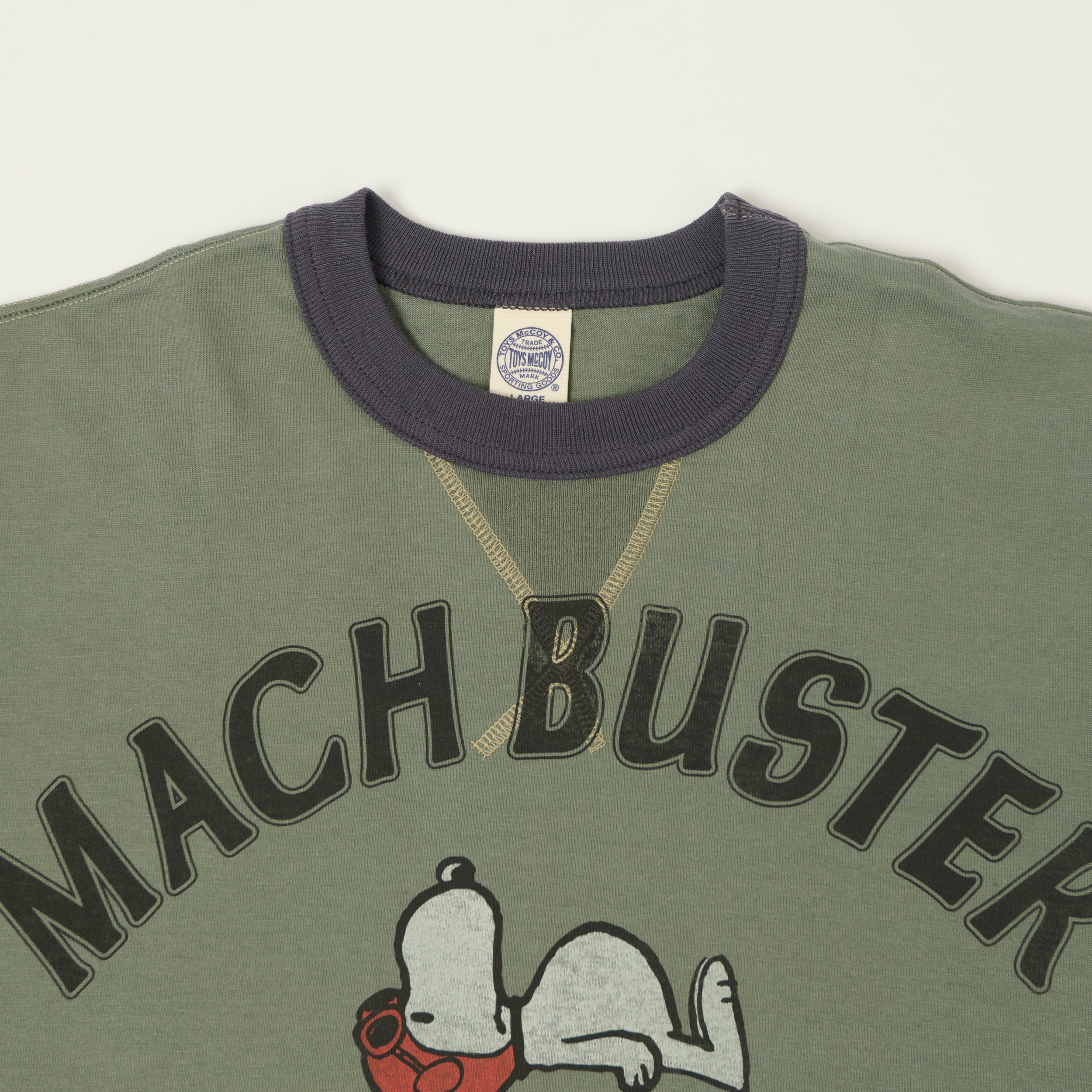 TOYS McCOY Peanuts 'Mach Buster' T-Shirt - Green