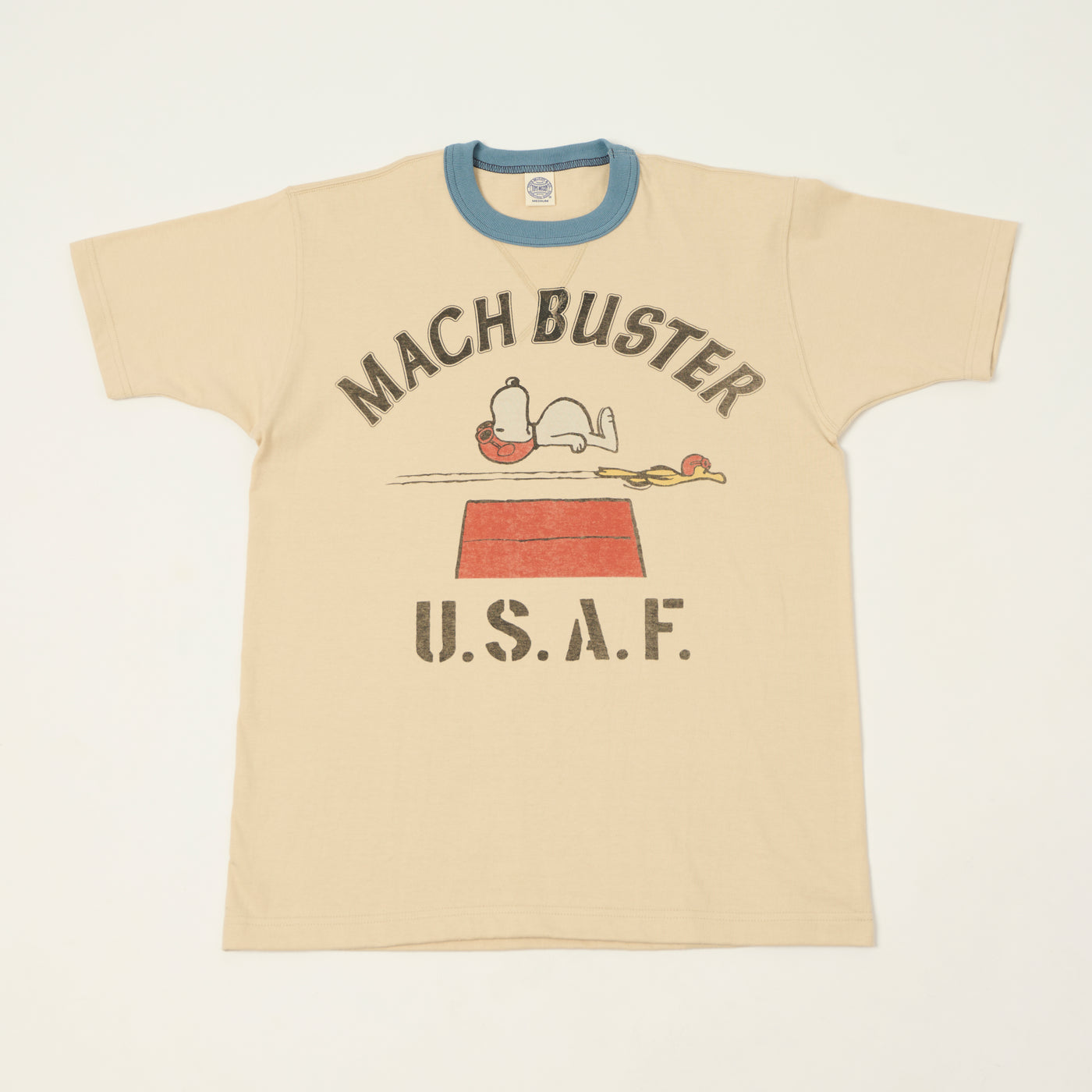 TOYS McCOY Peanuts 'Mach Buster' T-Shirt - Beige