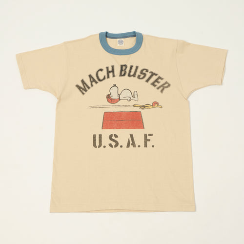 TOYS McCOY Peanuts 'Mach Buster' T-Shirt - Beige