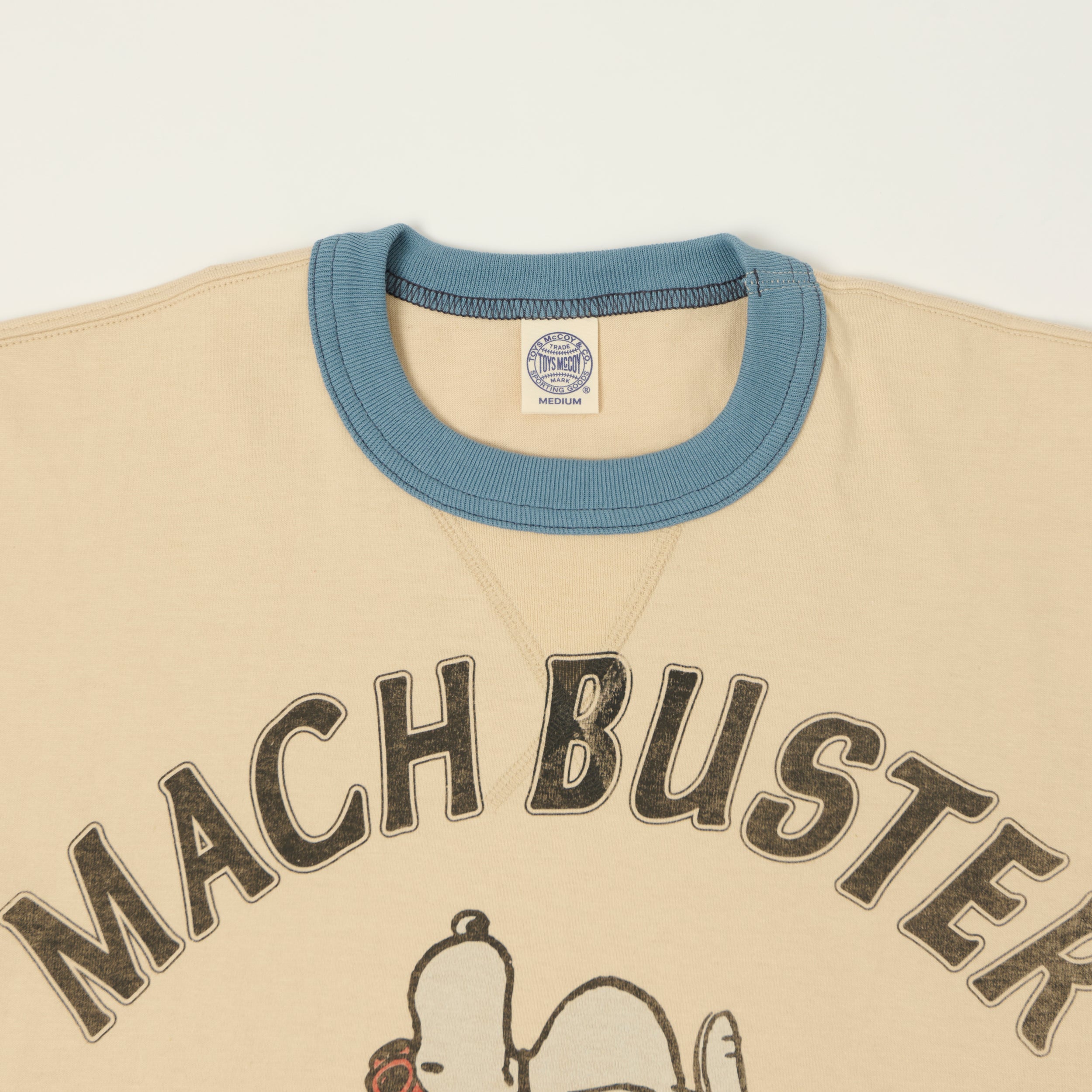 TOYS McCOY Peanuts 'Mach Buster' T-Shirt - Beige