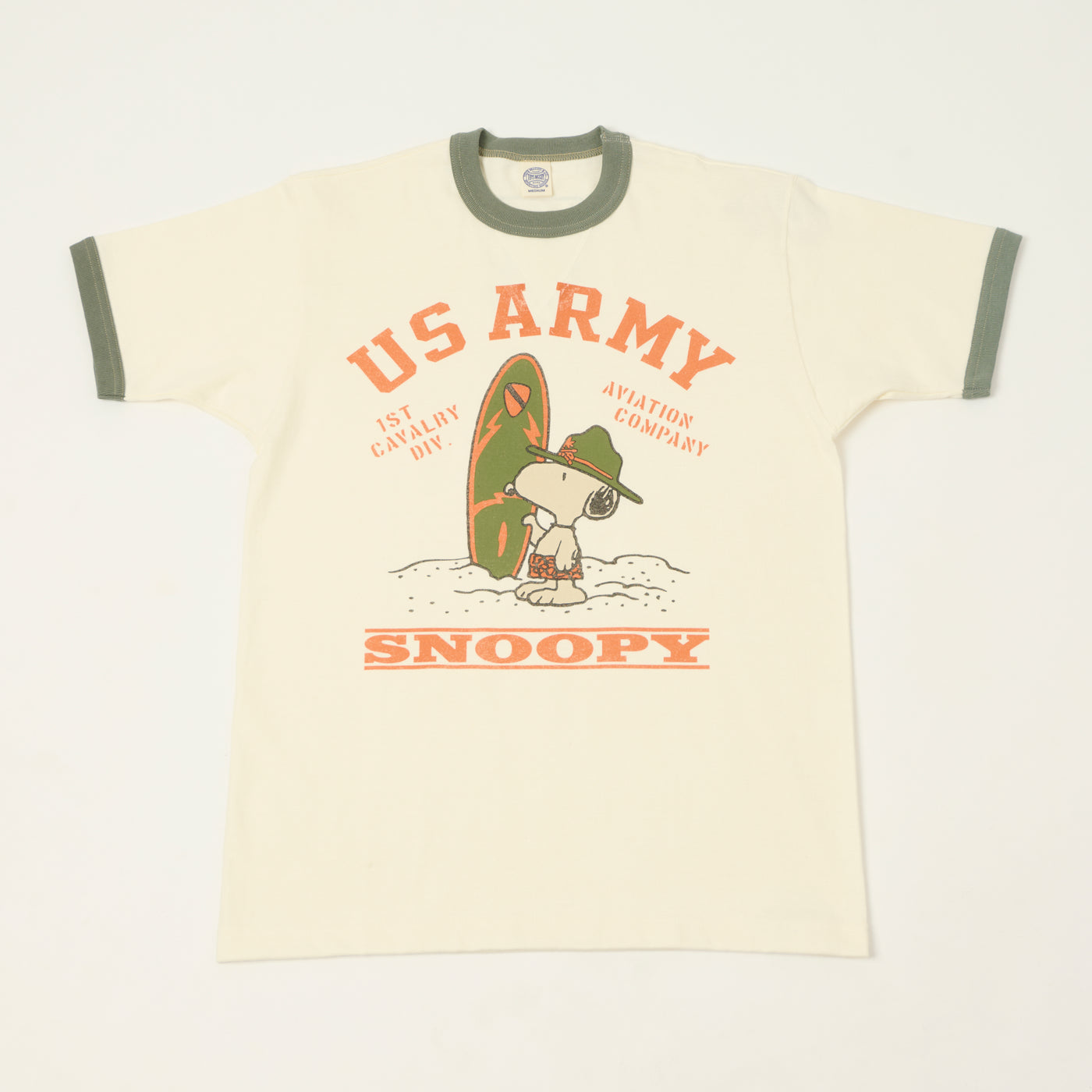 TOYS McCOY Snoopy 'U.S. Army' T-Shirt - Off White