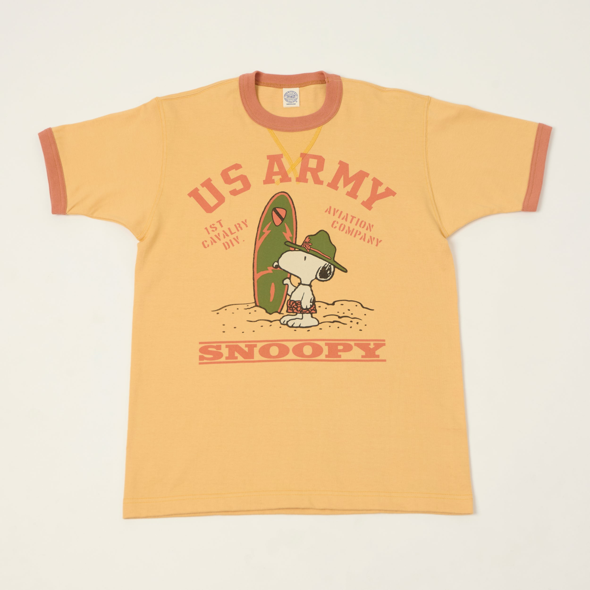 TOYS McCOY Snoopy 'U.S. Army' T-Shirt - Yellow