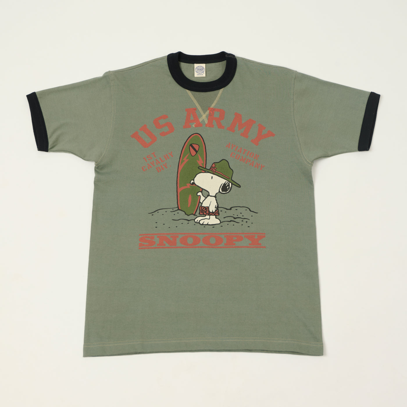 TOYS McCOY Snoopy 'U.S. Army' T-Shirt - Green