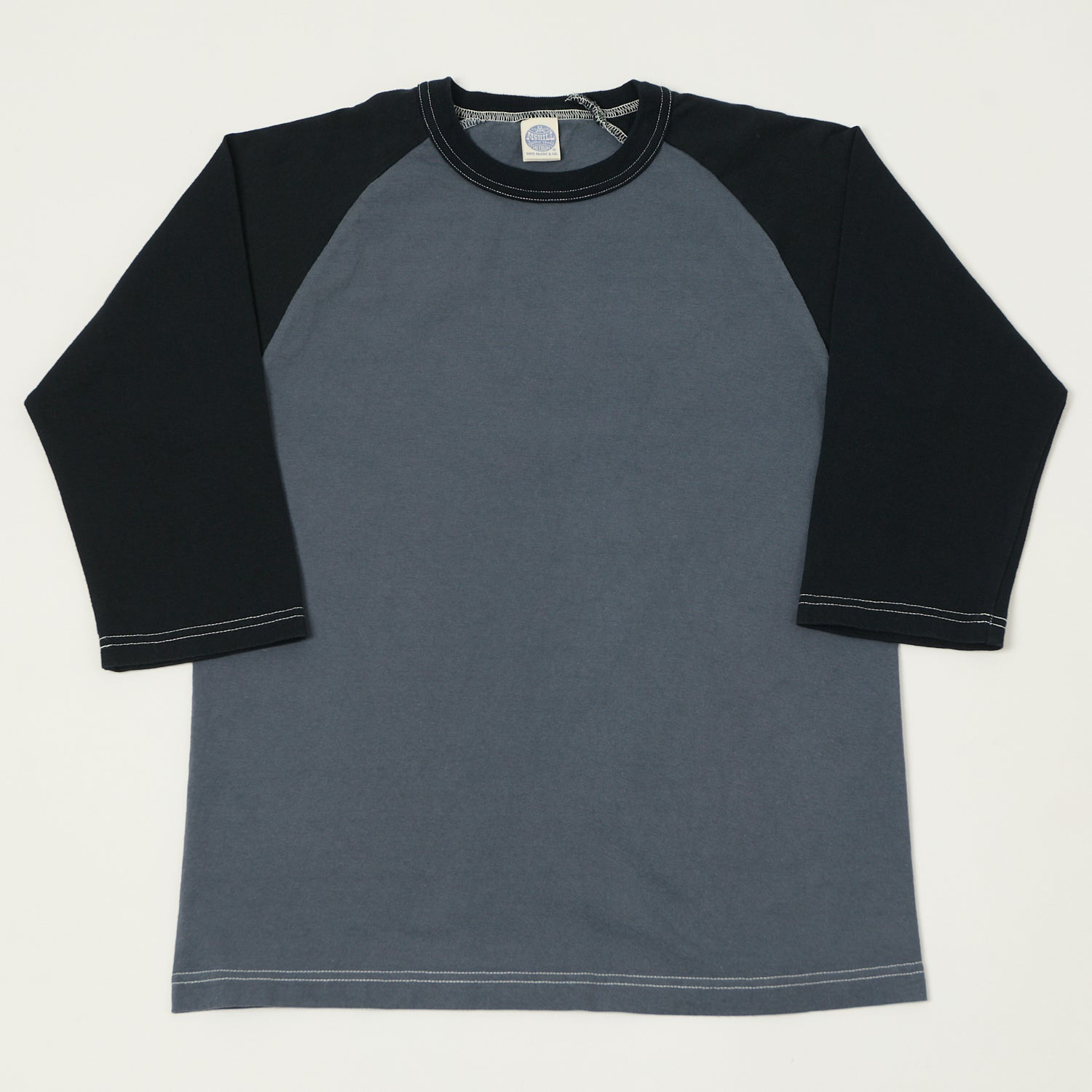TOYS McCOY Raglan Sleeve Baseball T-Shirt - Blue/Black