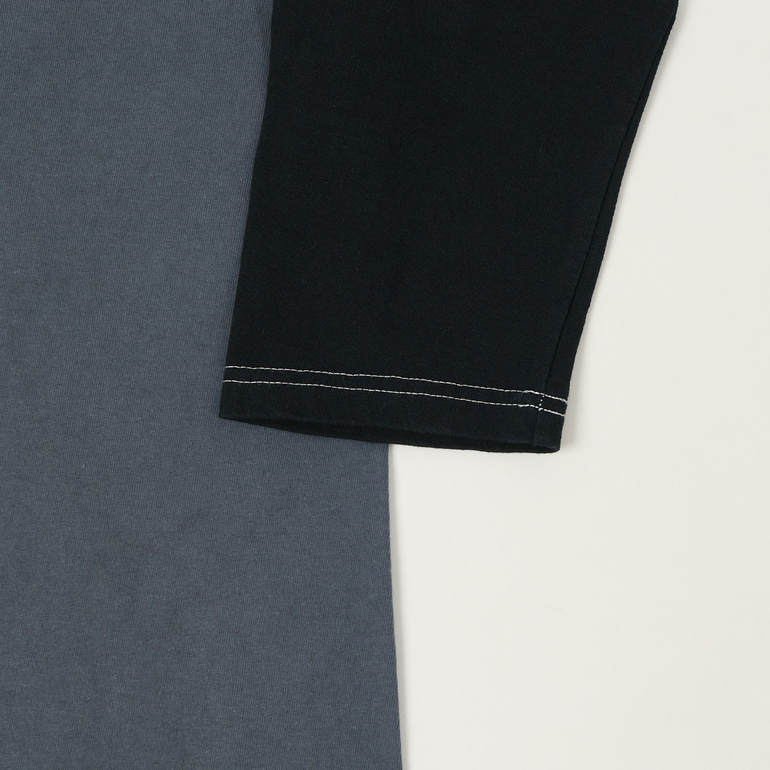 TOYS McCOY Raglan Sleeve Baseball T-Shirt - Blue/Black