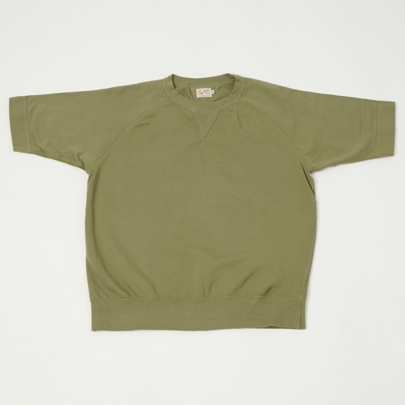 TOYS McCOY Short Sleeve Military Sweatshirt - Olive