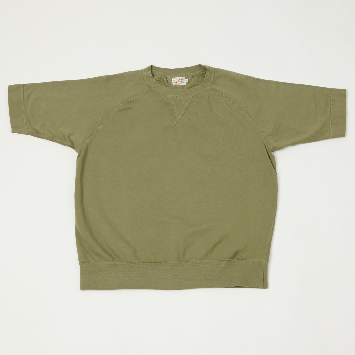 TOYS McCOY Short Sleeve Military Sweatshirt - Olive