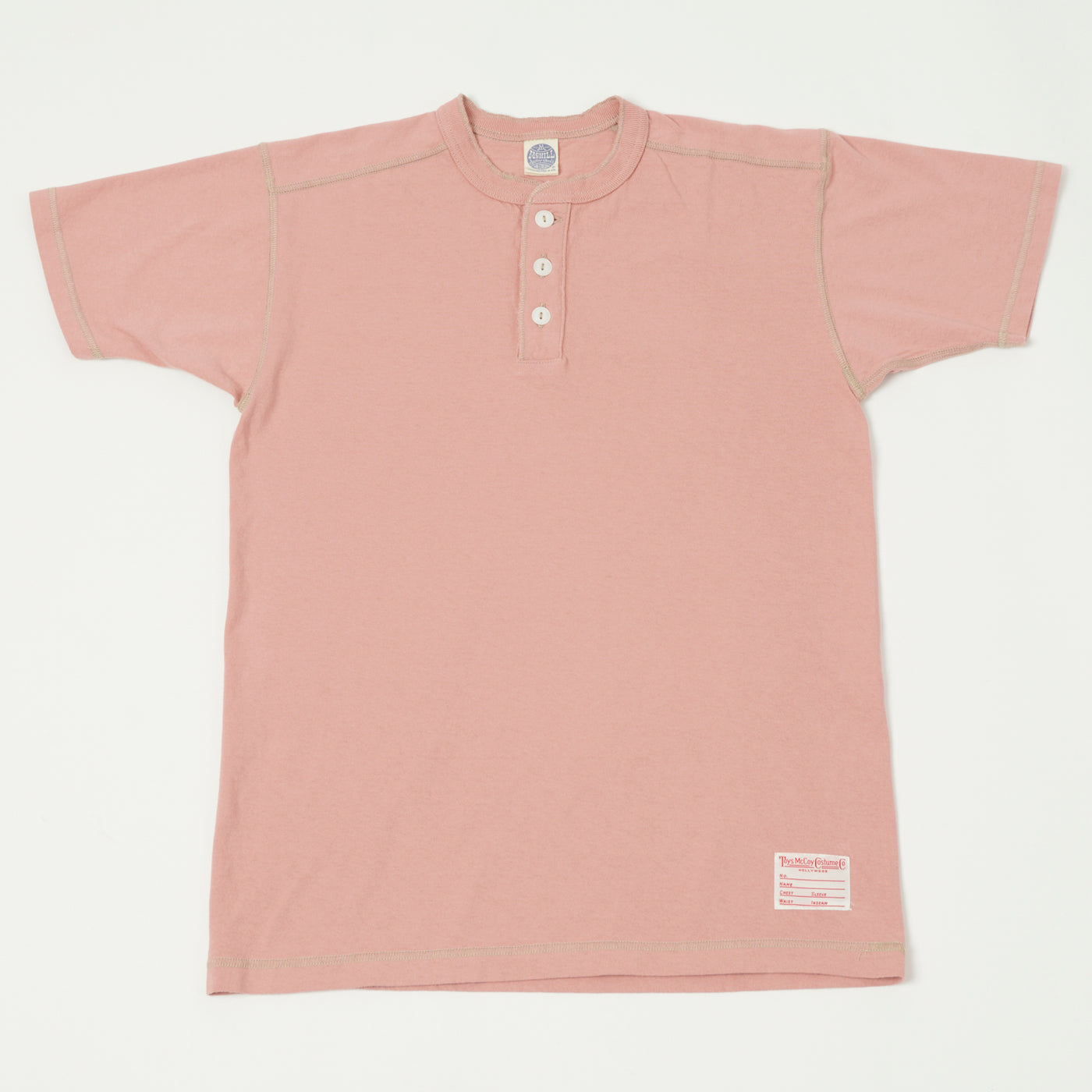 TOYS McCOY Union Henley - Pink