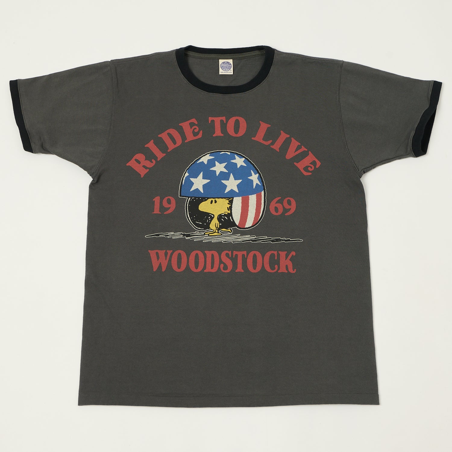 TOYS McCOY Woodstock 'Ride To Live 1969' Johnny Ringer T-Shirt - Black