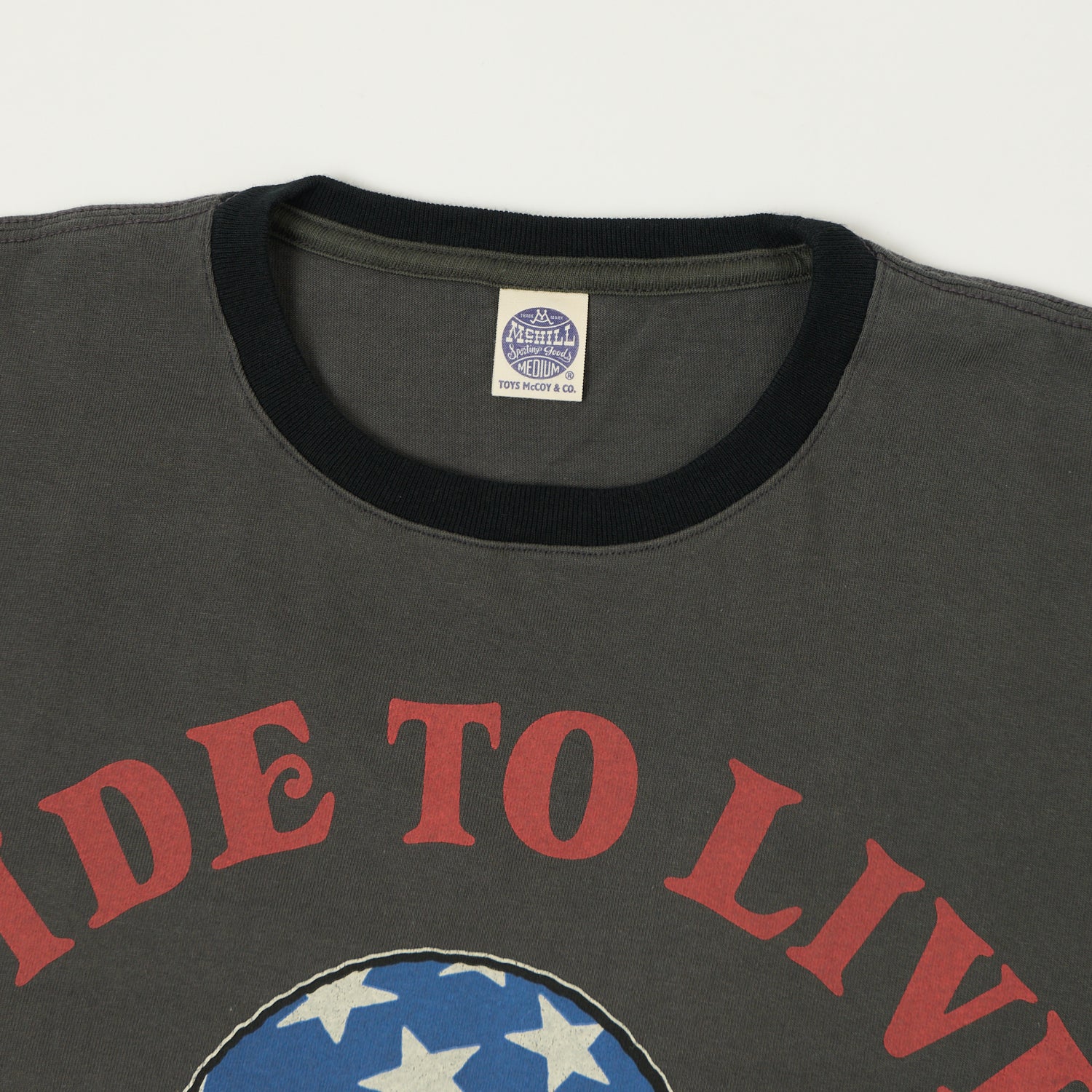 TOYS McCOY Woodstock 'Ride To Live 1969' Johnny Ringer T-Shirt - Black