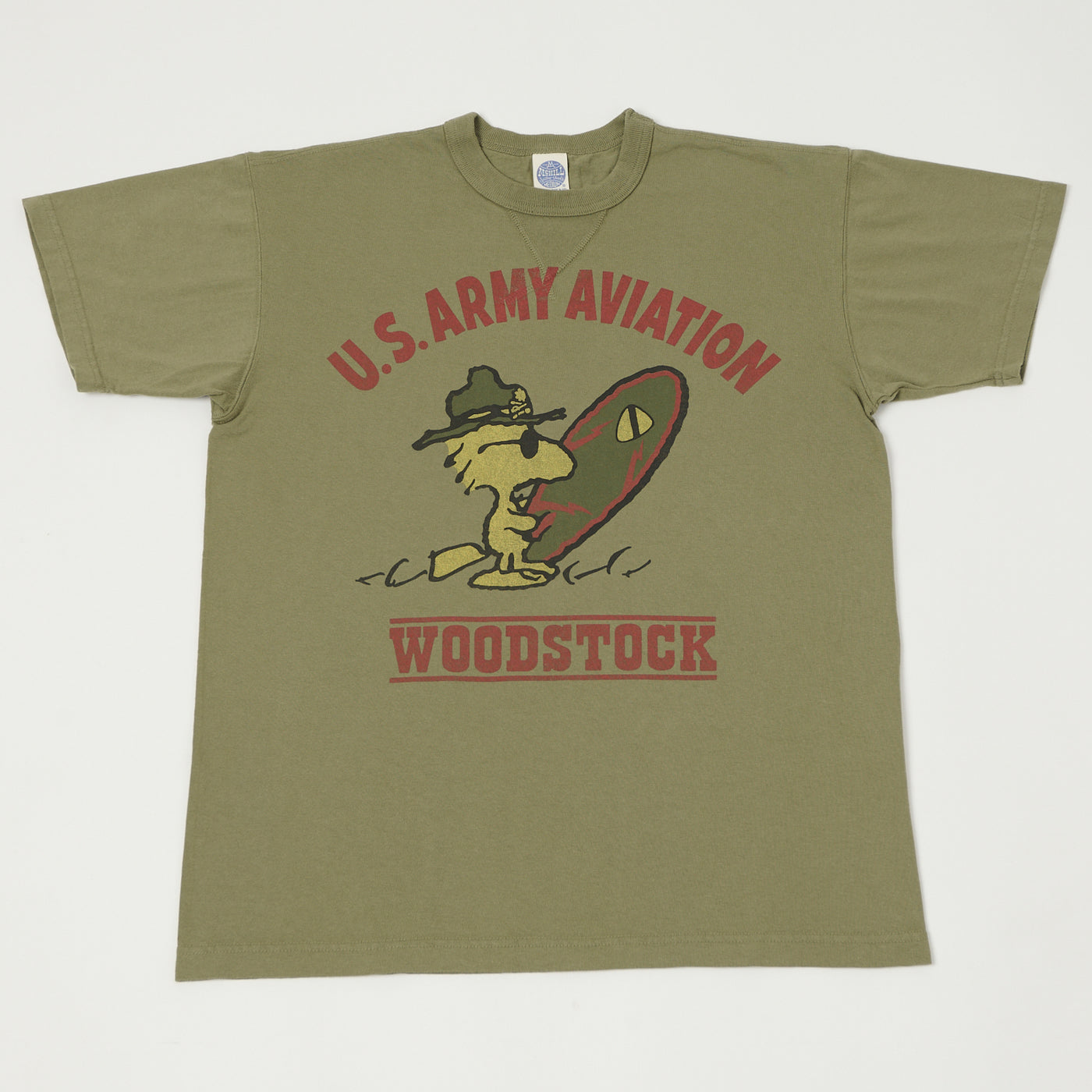 TOYS McCOY Woodstock 'U.S. Army Aviation' T-Shirt - Olive