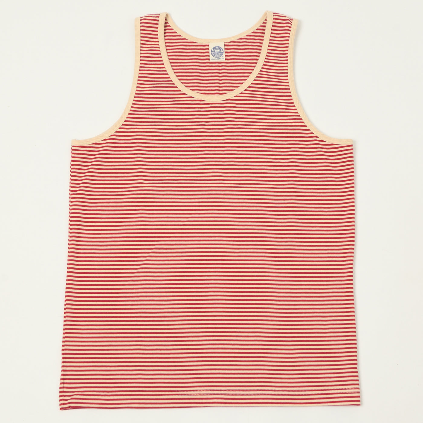 TOYS McCOY 'The Great American Hero' Stripe Tank Top - Ivory/Red