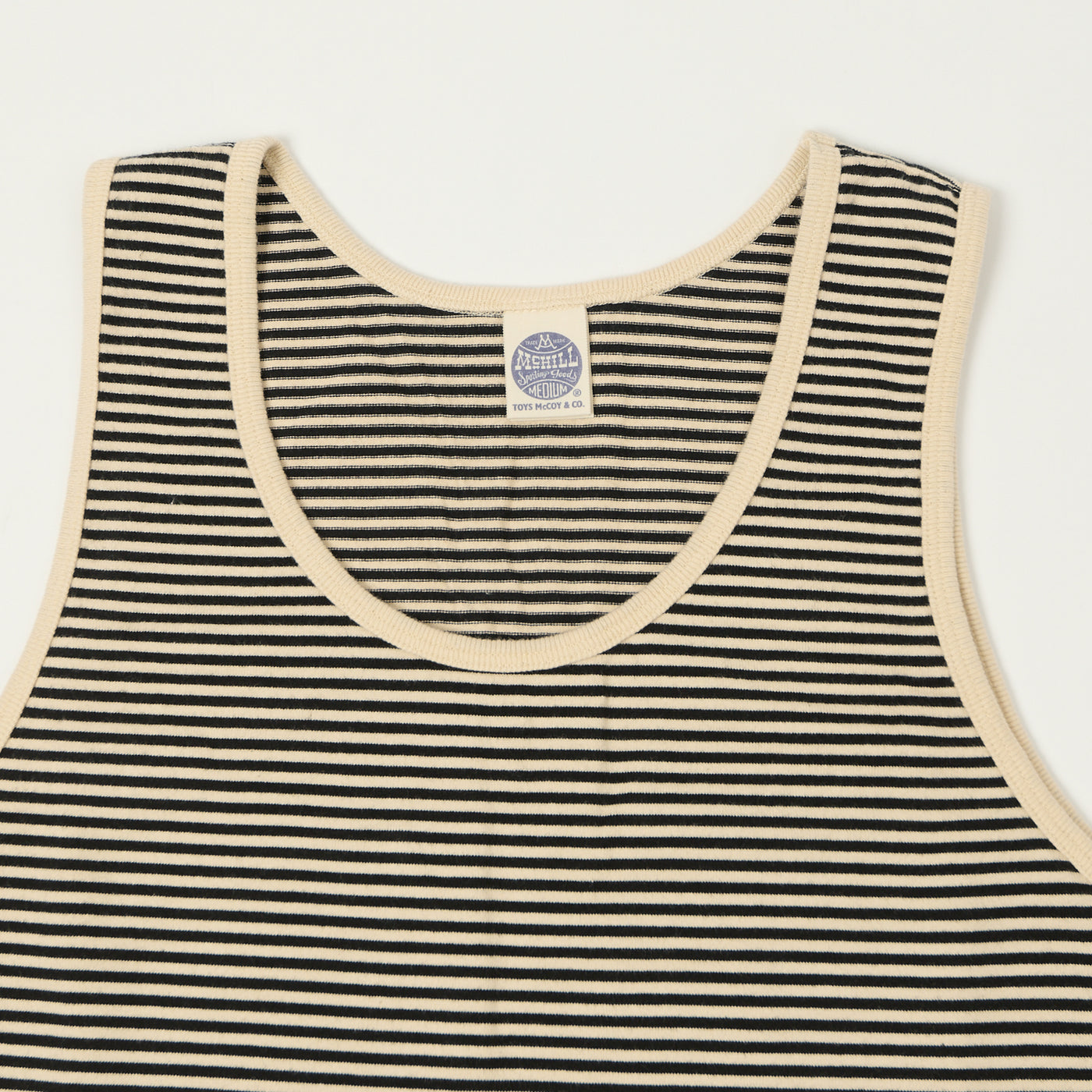TOYS McCOY 'The Great American Hero' Stripe Tank Top - Ivory/Black