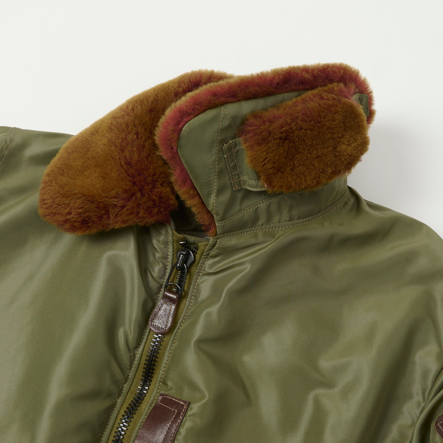 TOYS McCOY 'Type B-15C' Nylon Flight Jacket - Olive