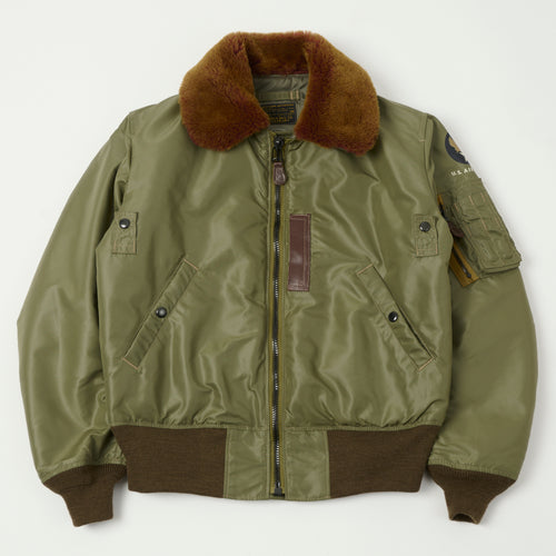 TOYS McCOY 'Type B-15C' Nylon Flight Jacket - Olive