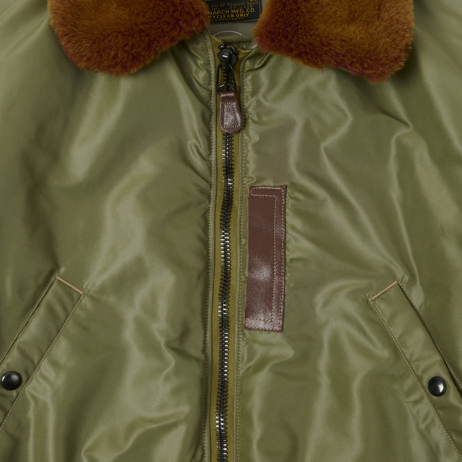 TOYS McCOY 'Type B-15C' Nylon Flight Jacket - Olive