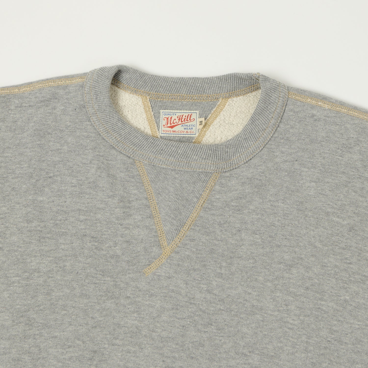 TOYS McCOY U.S.N Print Sweatshirt - Grey