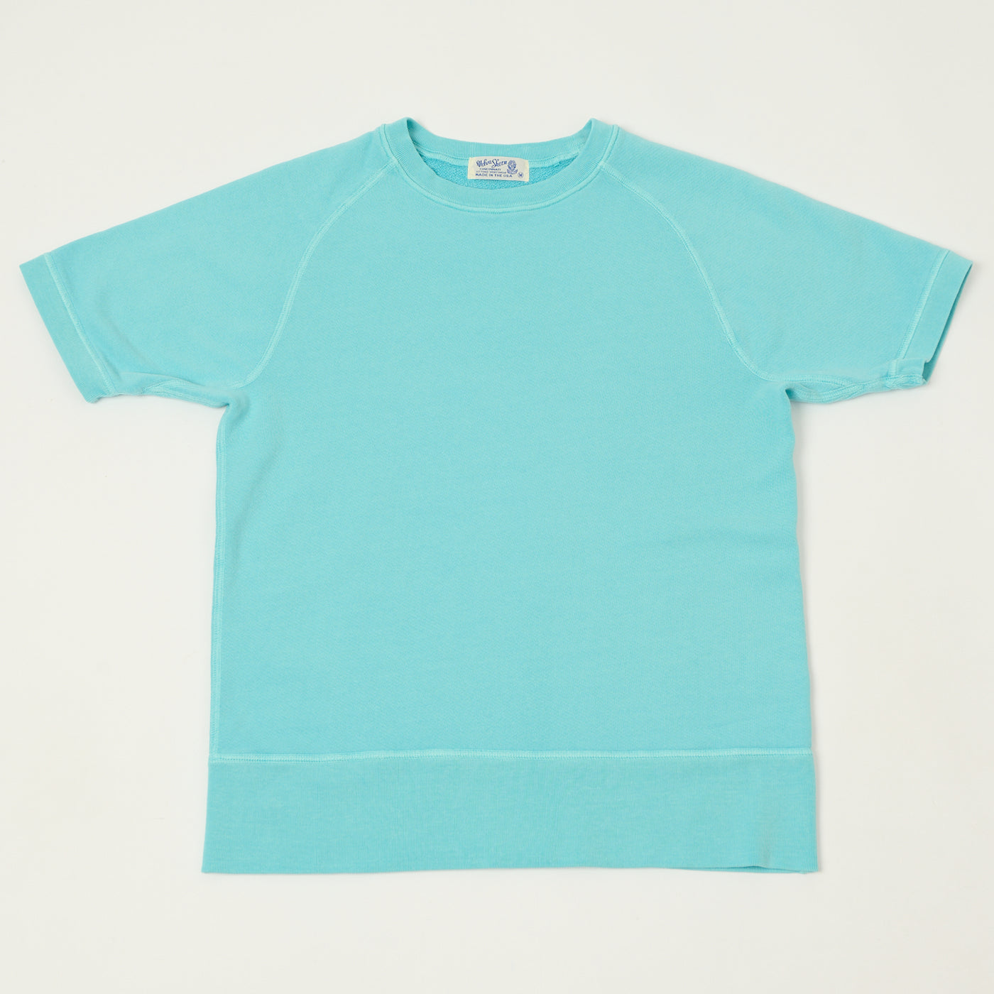 Velva Sheen Short Freedom Sleeve Sweat - Teal