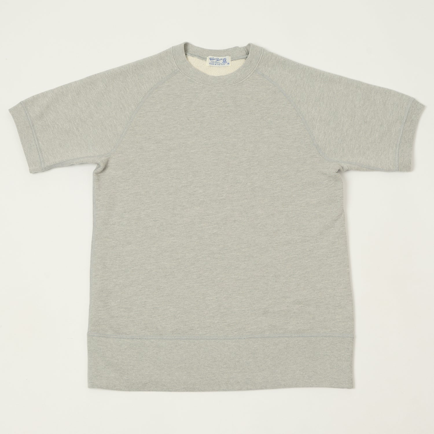 Velva Sheen Short Freedom Sleeve Sweat - Heather Grey