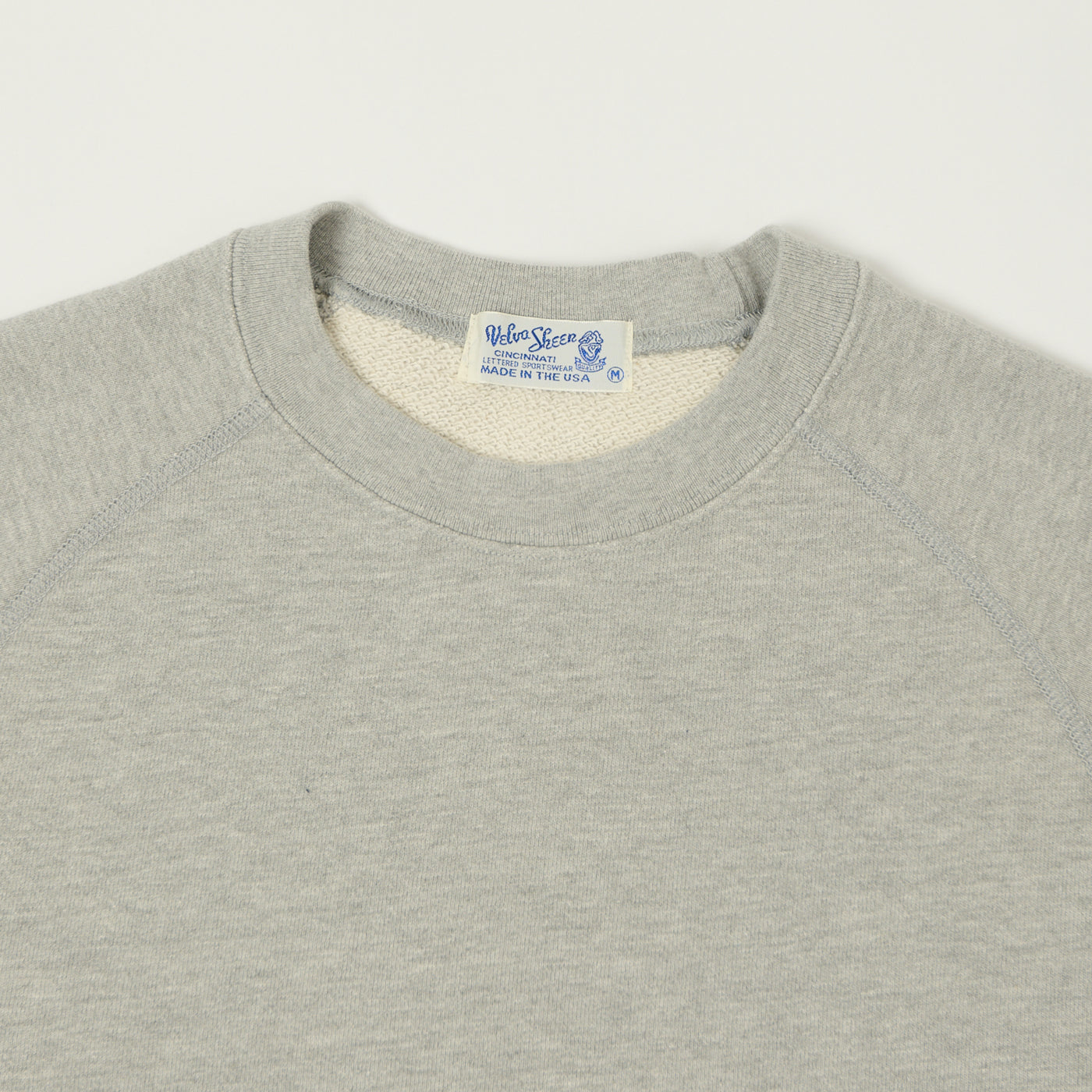 Velva Sheen Short Freedom Sleeve Sweat - Heather Grey