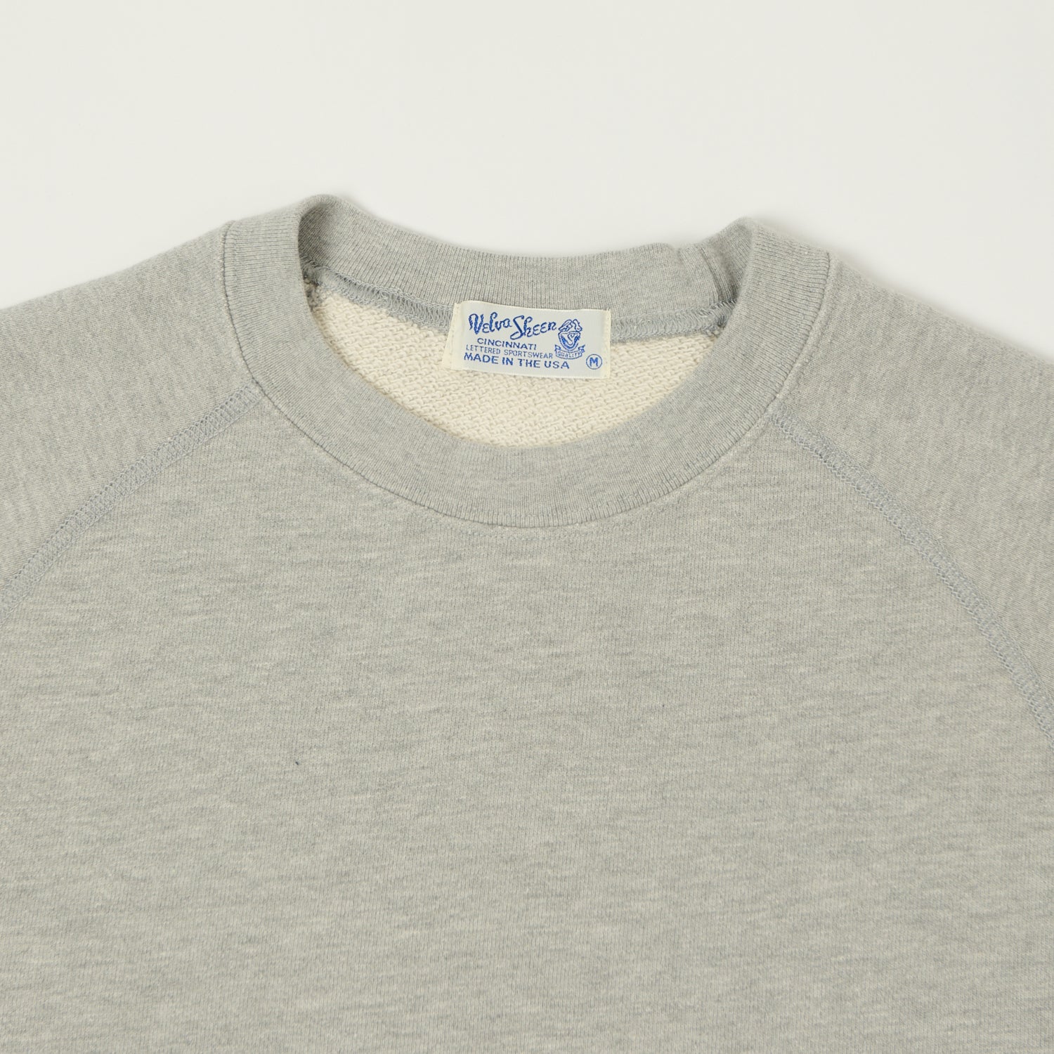 Velva Sheen Short Freedom Sleeve Sweat - Heather Grey