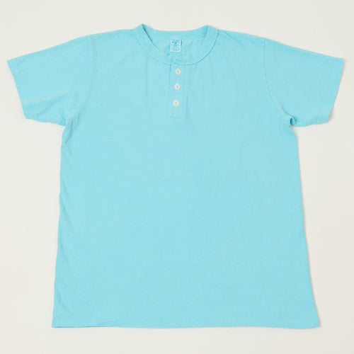 Velva Sheen Pigment Dyed Henley - Teal