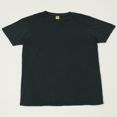Velva Sheen Rolled Crew Neck T-Shirt - Black