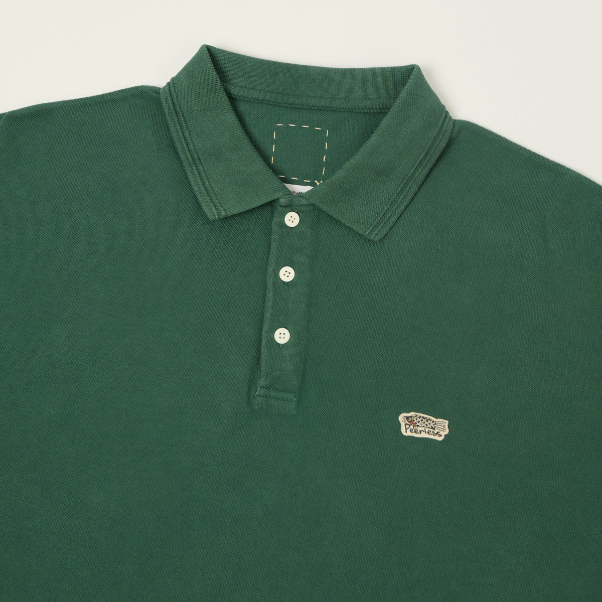 visvim 'Mondo Weller' Pique Polo Shirt - DMGD Green