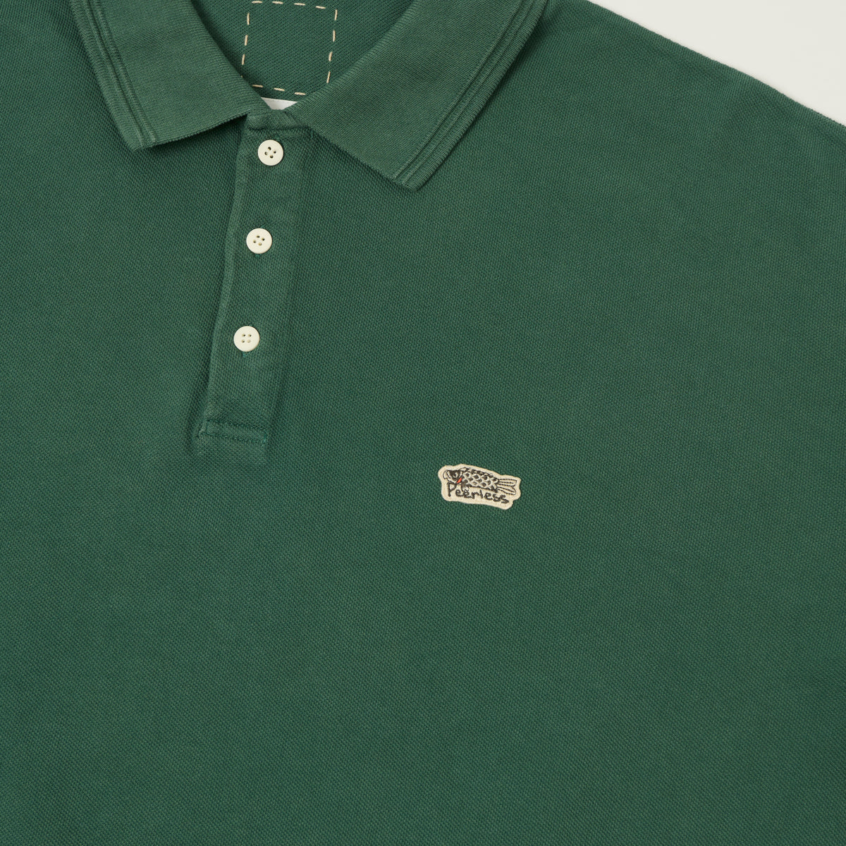 visvim 'Mondo Weller' Pique Polo Shirt - DMGD Green