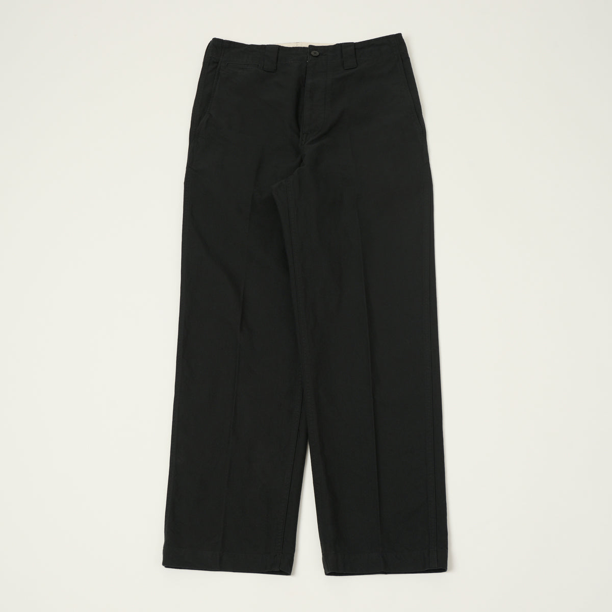 visvim 'Saga' High Density Tapered Chino - Black