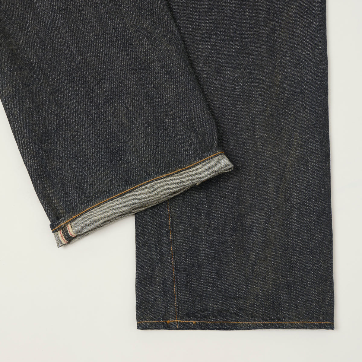 visvim 'Social Sculpture 01' Mud Over Dye Wide Straight Jean - Raw