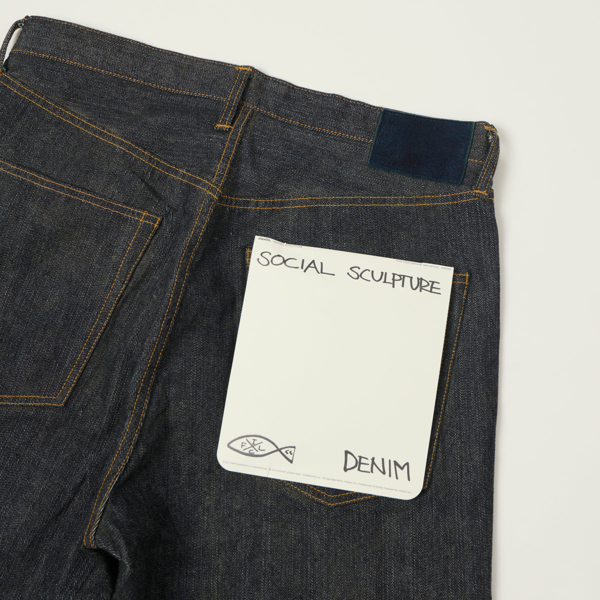 visvim 'Social Sculpture 01' Mud Over Dye Wide Straight Jean - Raw