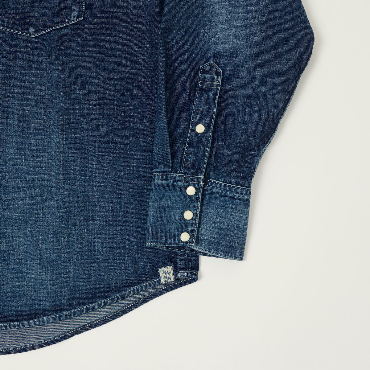 visvim 'Social Sculpture' Denim Western Shirt - Mid Wash