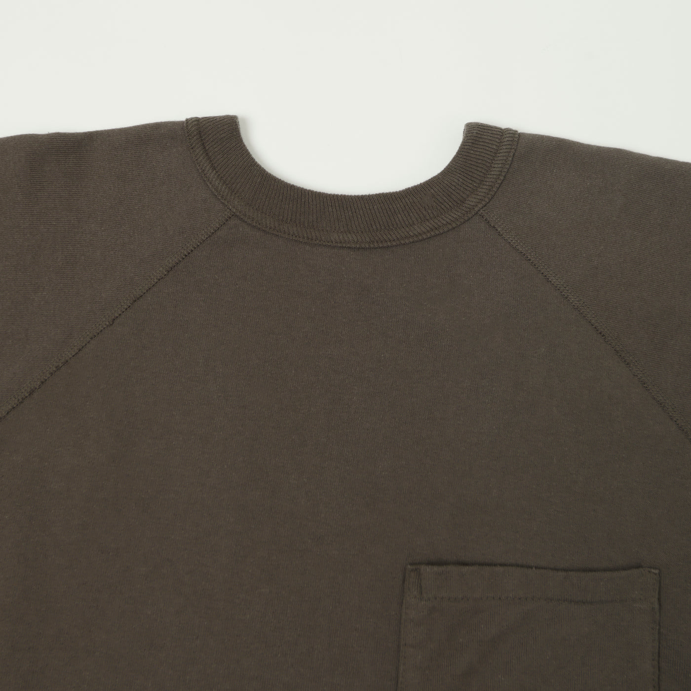 Warehouse & Co 4105 Short Sleeve Pocket Sweatshirt - Charcoal