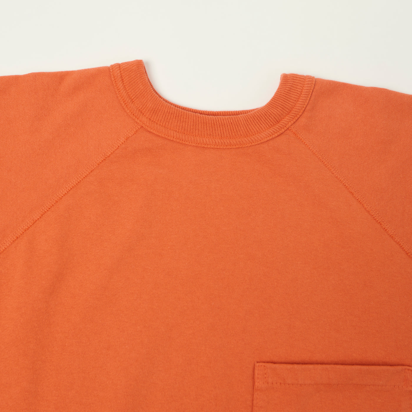 Warehouse & Co 4105 Short Sleeve Pocket Sweatshirt - Orange