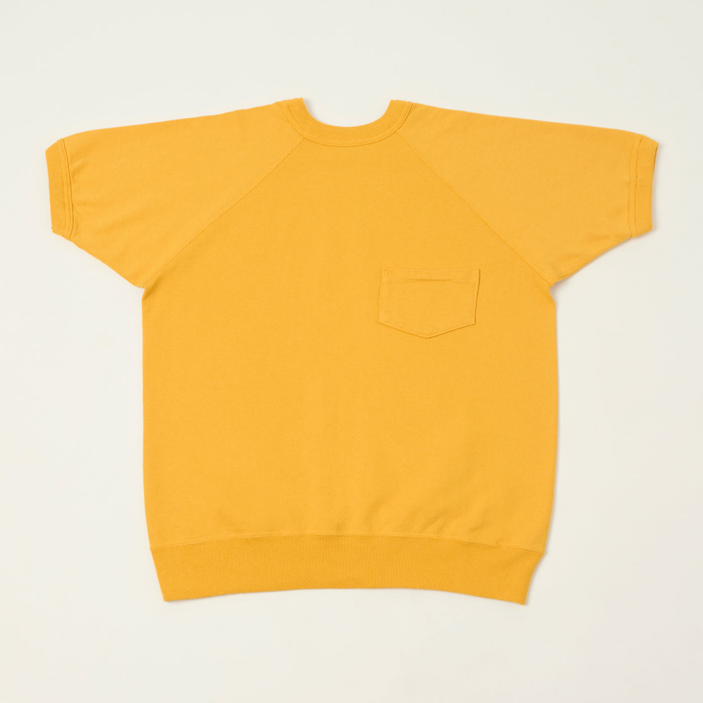 Warehouse & Co 4105 Short Sleeve Pocket Sweatshirt - Yellow