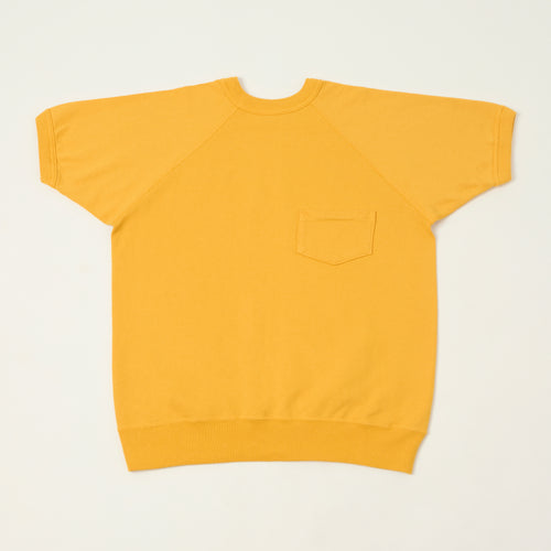 Warehouse & Co 4105 Short Sleeve Pocket Sweatshirt - Yellow